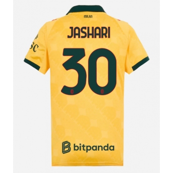 Billige Fotballdrakt AC Milan Ardon Jashari #30 Replika Tredjedrakt Dame 2025-26 Kortermet